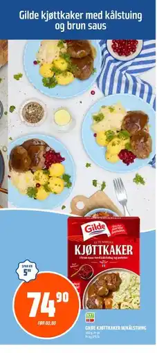 Coop Obs GILDE KJØTTKAKER M/KÅLSTUING tilbud