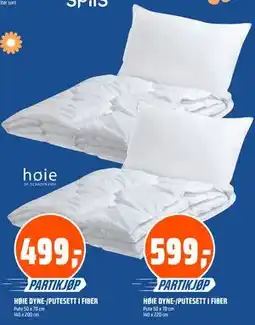 Coop Obs HØIE DYNE-/PUTESETT I FIBER tilbud