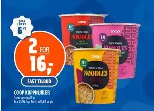 Coop Obs COOP KOPPNUDLER tilbud