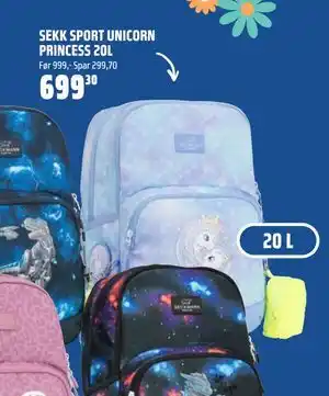 Coop Obs SEKK SPORT UNICORN PRINCESS 20L tilbud