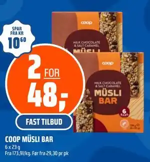 Coop Obs COOP MÜSLI BAR tilbud