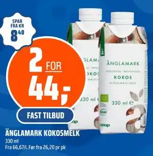 Coop Obs ÄNGLAMARK KOKOSMELK tilbud
