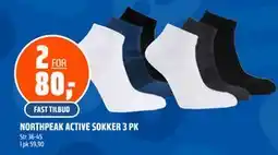 Coop Obs NORTHPEAK ACTIVE SOKKER 3 PK tilbud