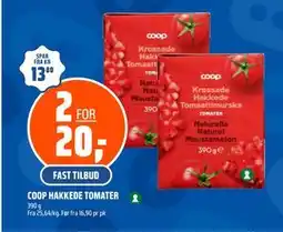 Coop Obs COOP HAKKEDE TOMATER tilbud