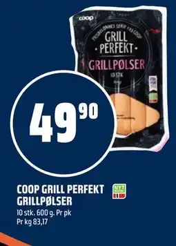 Coop Obs COOP GRILL PERFEKT GRILLPØLSER tilbud