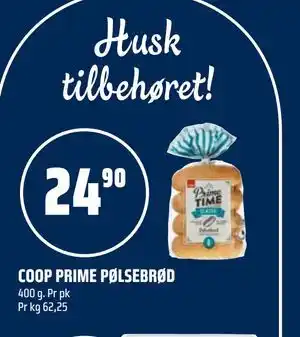 Coop Obs COOP PRIME PØLSEBRØD tilbud