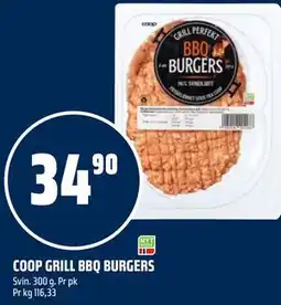 Coop Obs COOP GRILL BBQ BURGERS tilbud