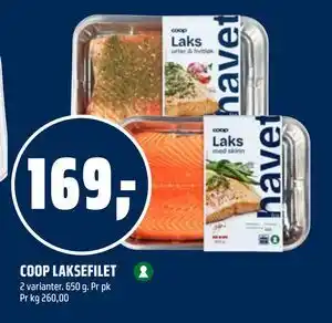 Coop Obs COOP LAKSEFILET tilbud