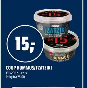 Coop Obs COOP HUMMUS/TZATZIKI tilbud
