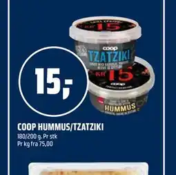 Coop Obs COOP HUMMUS/TZATZIKI tilbud