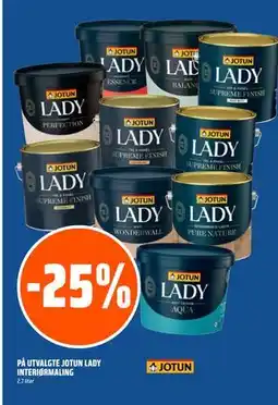 Coop Obs 25% PÅ UTVALGTE JOTUN LADY INTERIØRMALING tilbud