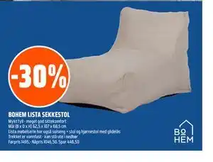 Coop Obs BOHEM LISTA SEKKESTOL tilbud