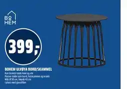 Coop Obs BOHEM ULVØYA BORD/SKAMMEL tilbud