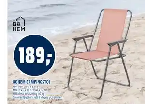 Coop Obs BOHEM CAMPINGSTOL tilbud