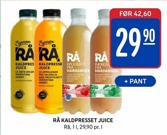 Rema 1000 Rå kaldpresset juice tilbud