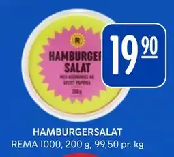 Rema 1000 HAMBURGERSALAT tilbud