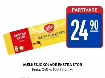 Rema 1000 Melkesjokolade ekstra stor tilbud