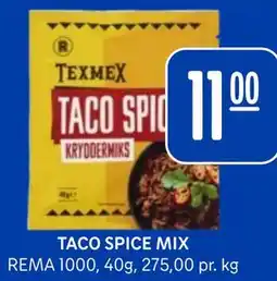 Rema 1000 TACO SPICE MIX tilbud