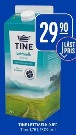 Rema 1000 TINE LETTMELK 0.5% tilbud