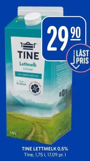 Rema 1000 TINE LETTMELK 0.5% tilbud