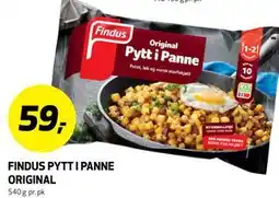 Bunnpris FINDUS PYTT I PANNE ORIGINAL tilbud