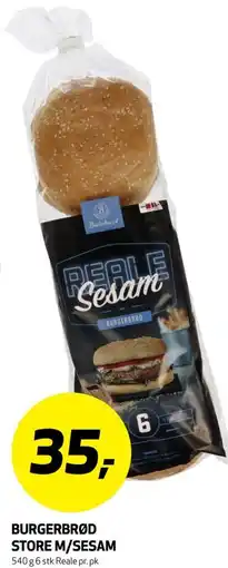 Bunnpris BURGERBRØD STORE M/SESAM tilbud