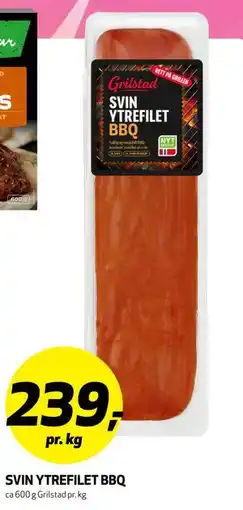 Bunnpris SVIN YTREFILET BBQ tilbud
