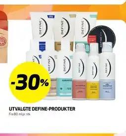 Bunnpris UTVALGTE DEFINE-PRODUKTER tilbud
