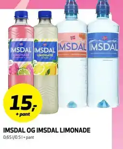 Bunnpris IMSDAL OG IMSDAL LIMONADE tilbud