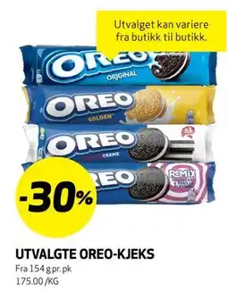 Bunnpris UTVALGTE OREO-KJEKS tilbud