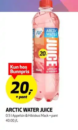 Bunnpris ARCTIC WATER JUICE tilbud