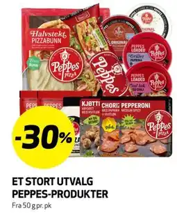 Bunnpris ET STORT UTVALG PEPPES-PRODUKTER tilbud