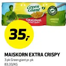 Bunnpris MAISKORN EXTRA CRISPY tilbud