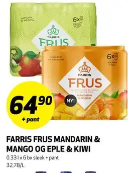 Bunnpris FARRIS FRUS MANDARIN & MANGO OG EPLE & KIWI tilbud