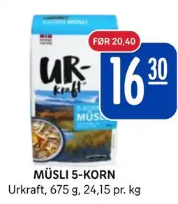 Rema 1000 MÜSLI 5-KORN tilbud