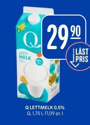 Rema 1000 Q LETTMELK 0.5% tilbud