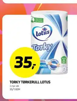 Bunnpris TORKY TØRKERULL LOTUS tilbud