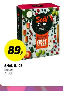 Bunnpris SNÅL JUICE tilbud