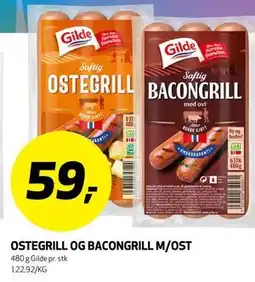 Bunnpris OSTEGRILL OG BACONGRILL M/OST tilbud