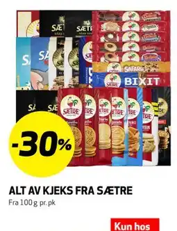 Bunnpris ALT AV KJEKS FRA SÆTRE tilbud