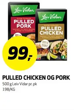 Bunnpris PULLED CHICKEN OG PORK tilbud