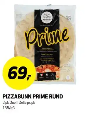 Bunnpris PIZZABUNN PRIME RUND tilbud