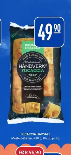 Rema 1000 FOCACCIA HAVSALT tilbud