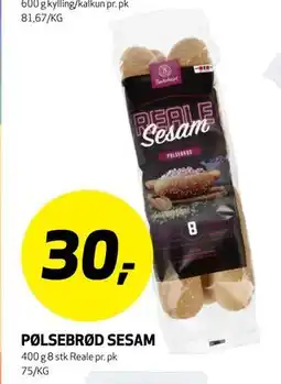 Bunnpris PØLSEBRØD SESAM tilbud