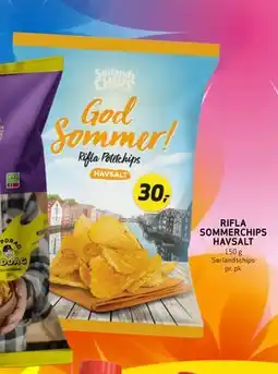 Bunnpris RIFLA SOMMERCHIPS HAVSALT tilbud
