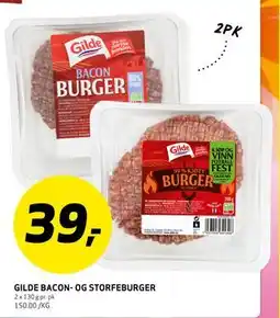 Bunnpris GILDE BACON- OG STORFEBURGER tilbud