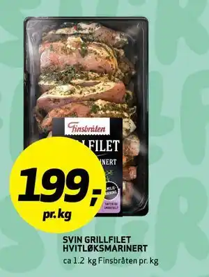 Bunnpris SVIN GRILLFILET HVITLØKSMARINERT tilbud