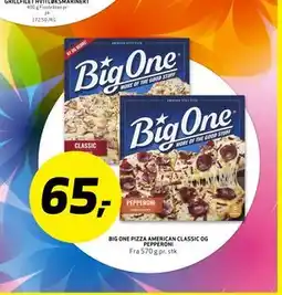 Bunnpris BIG ONE PIZZA AMERICAN CLASSIC OG PEPPERONI tilbud