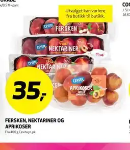 Bunnpris FERSKEN, NEKTARINER OG APRIKOSER tilbud