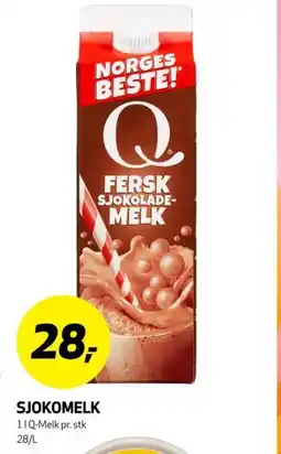 Bunnpris SJOKOMELK tilbud